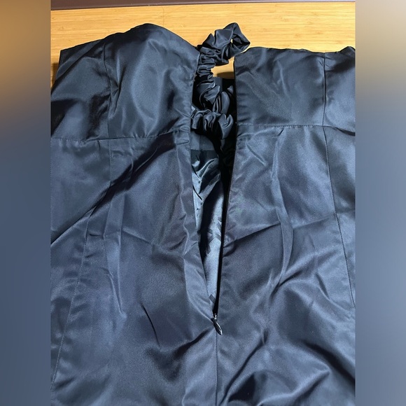 EUC Ganni- Ruched Strap Elegant Black Dress. Size US 2 - Picture 9 of 11